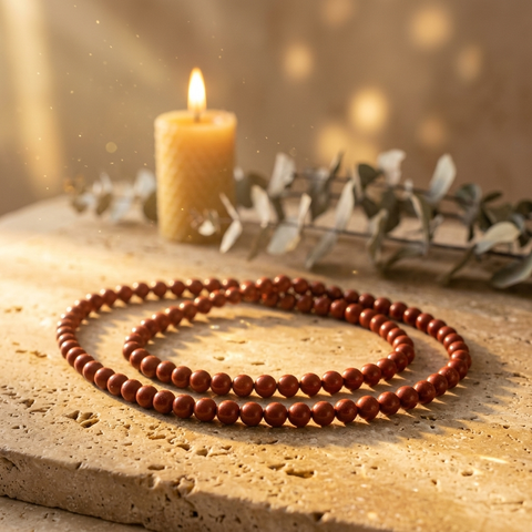 Collier Jaspe Rouge