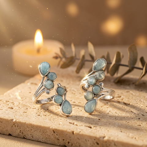 Bague Aigue-Marine Argent