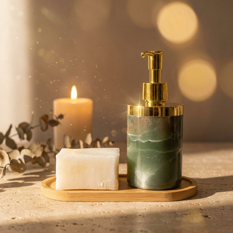 Distributeur Savon Aventurine Verte