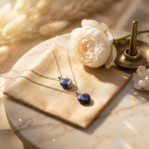 Pendentif Sodalite Cœur