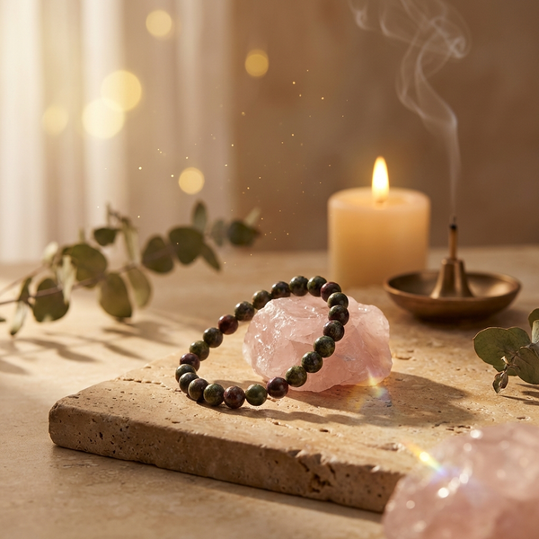 Bracelet Jaspe Sang de Dragon 6mm