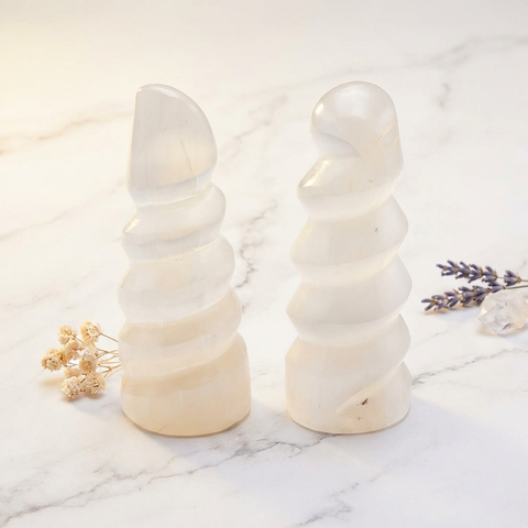 Lampe Sélénite Torsadée — Photo produit