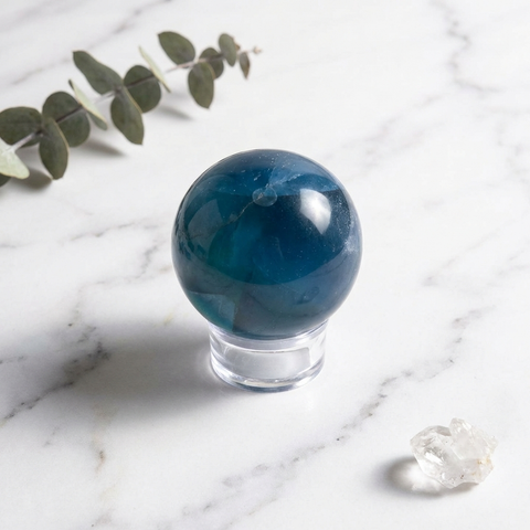 Sphère Fluorine Bleue — Photo produit
