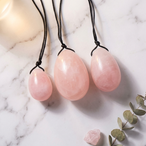 Oeuf Quartz Rose — Photo produit