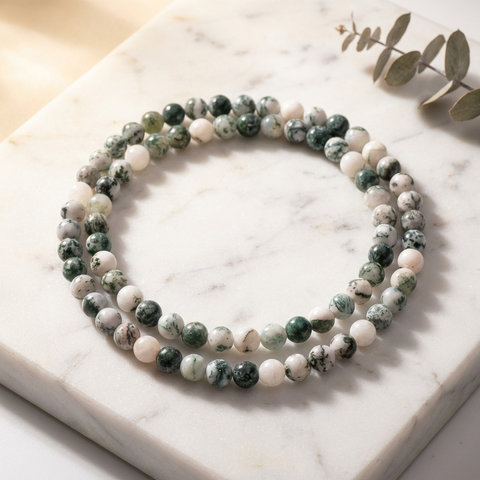 Collier Agate Arbre — Photo produit