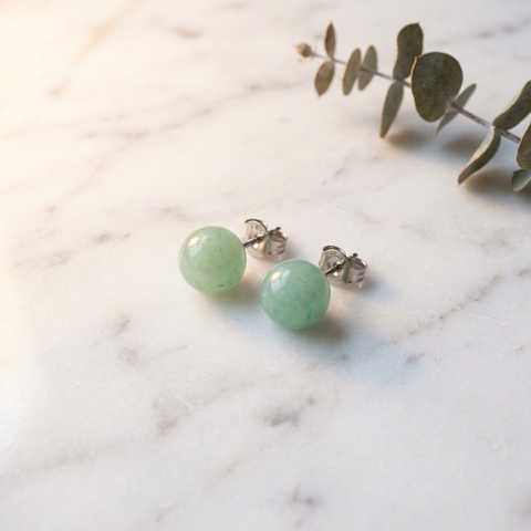 Boucles d'Oreilles Aventurine — Photo produit