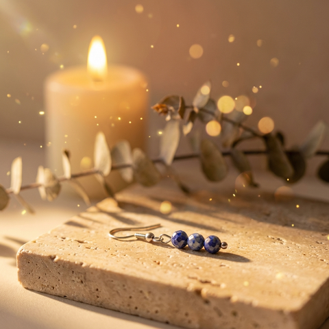 Boucles d'Oreilles Lapis-Lazuli