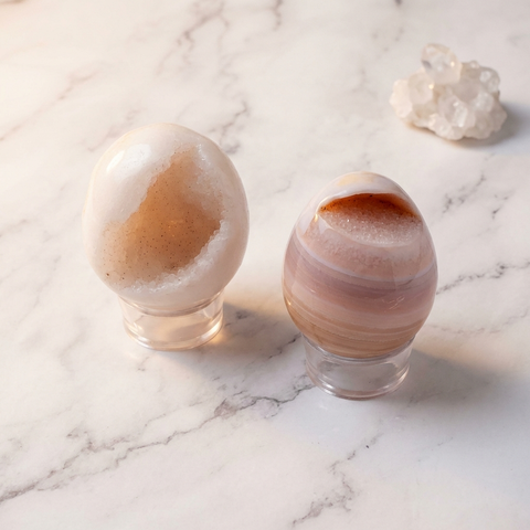 Oeuf Agate Cristallisée — Photo produit