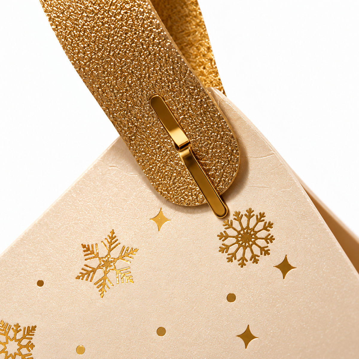 Écrin de Noël Équilibre, bracelet en béryls : Finition de l’écrin