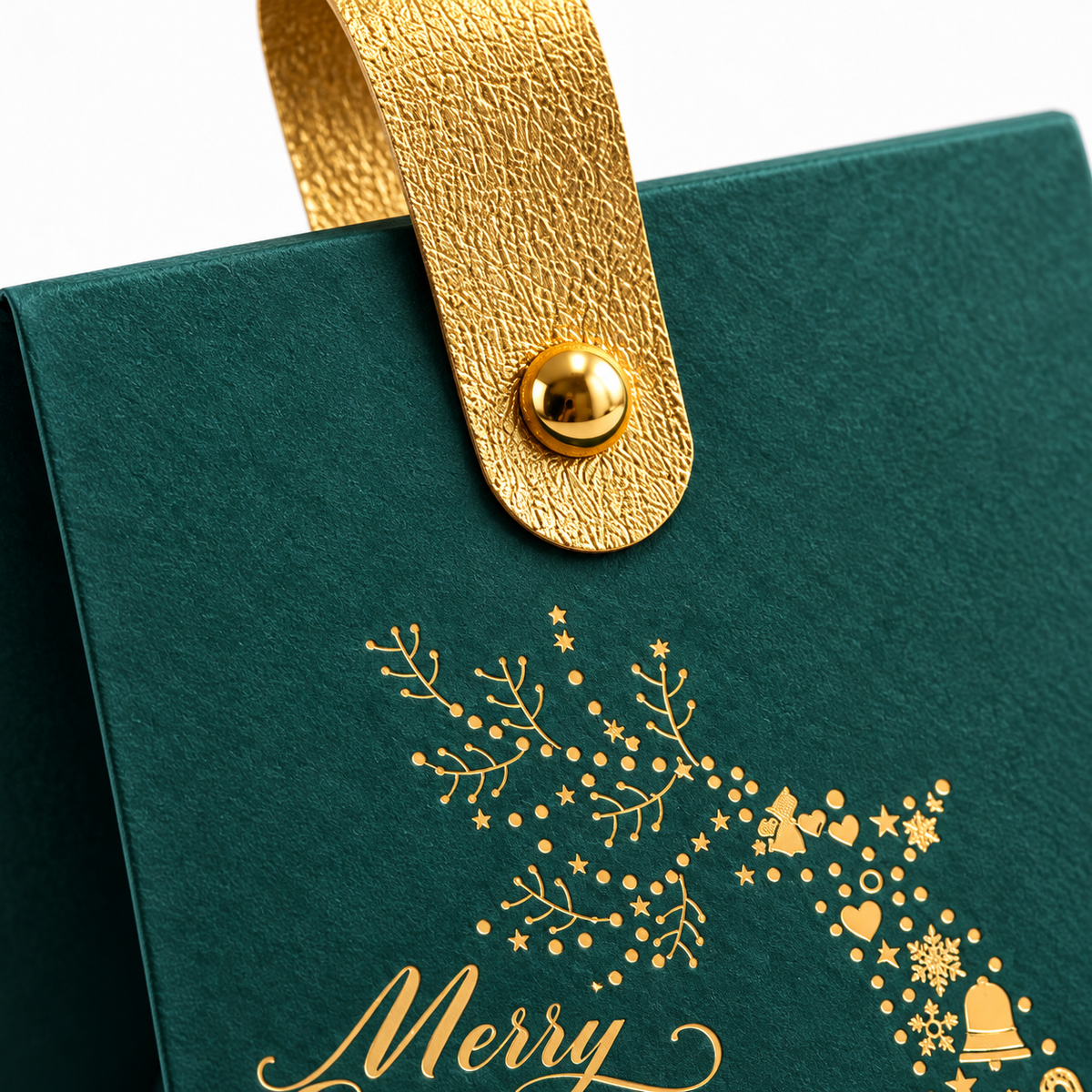 Écrin de Noël Sérénité, bracelet en améthyste : Finition de l’écrin