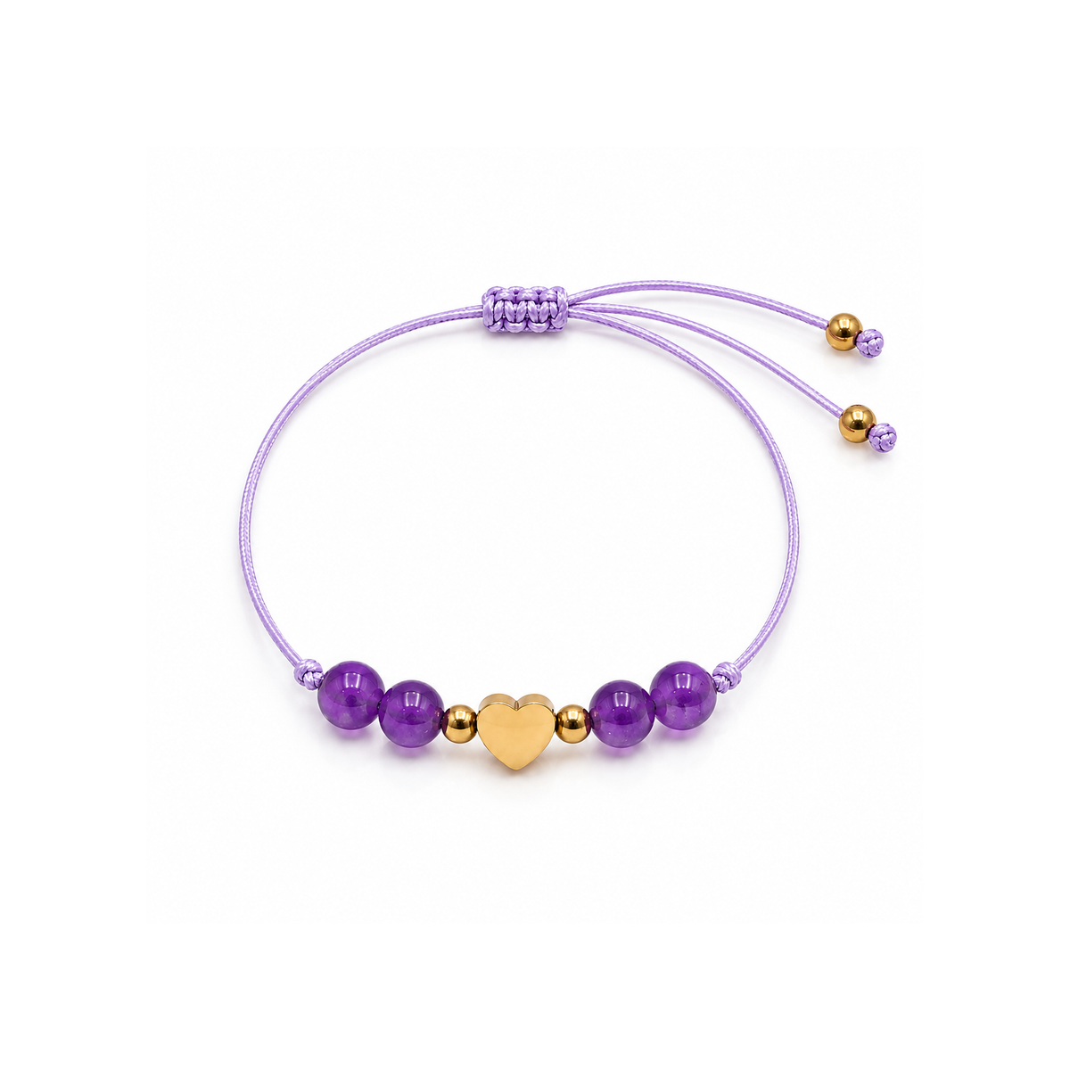 Écrin de Noël Sérénité, bracelet en améthyste : Autre vue du bijou