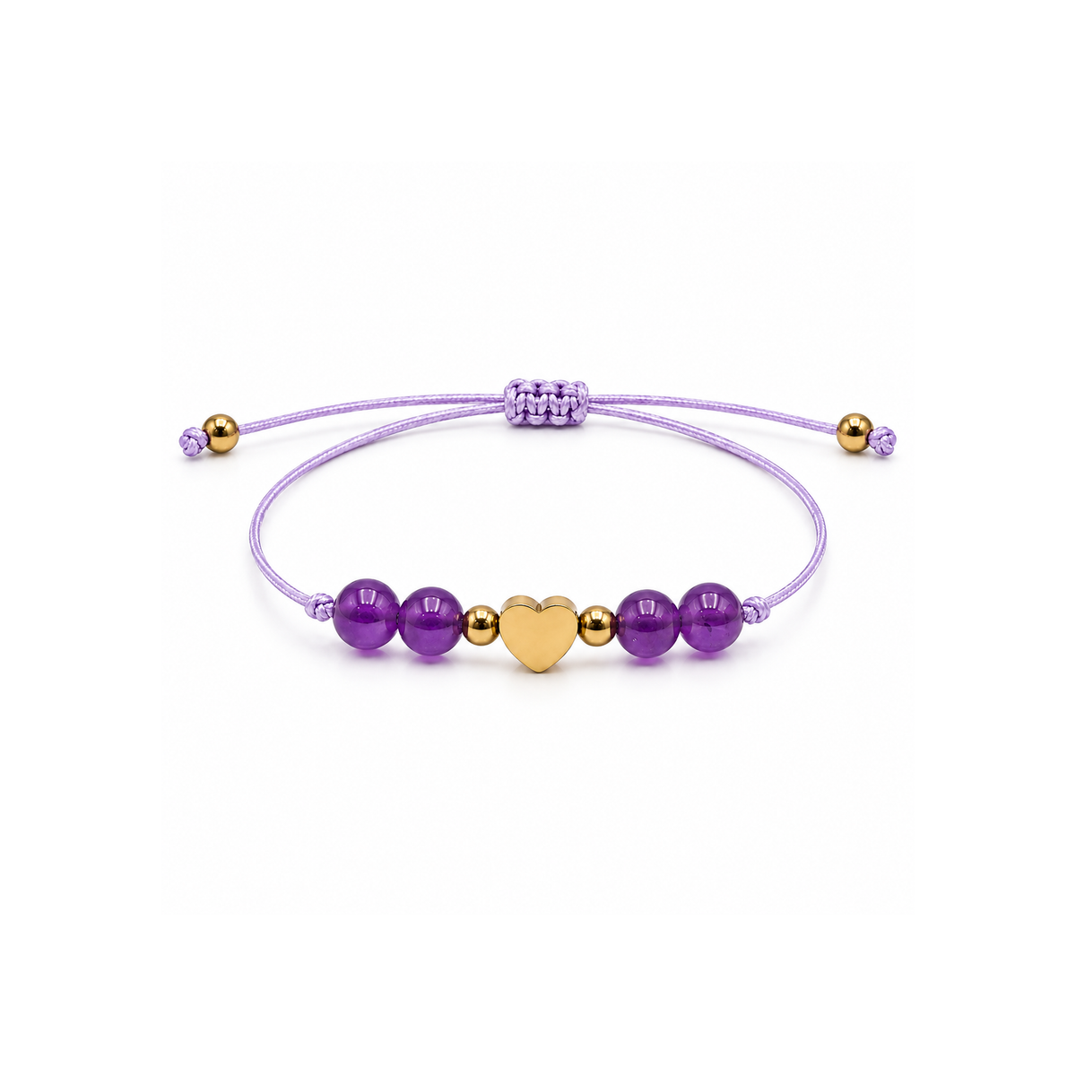 Écrin de Noël Sérénité, bracelet en améthyste : Le bijou