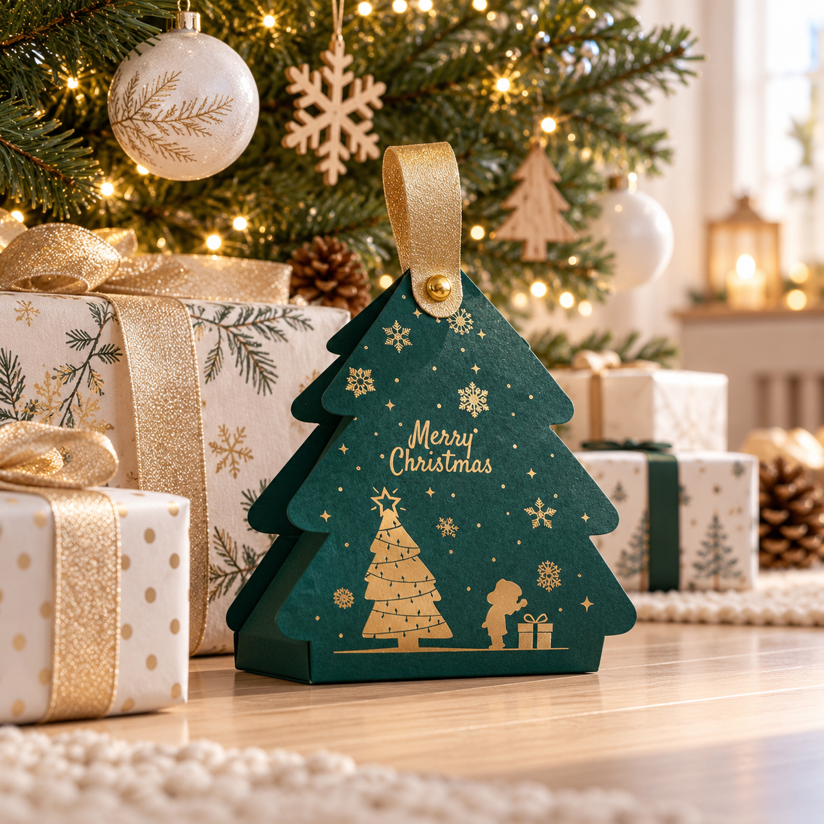Écrin de Noël Clarté, bracelet en sodalite : Au pied du sapin