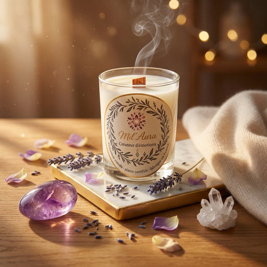 Bougie artisanale naturelle MilAura