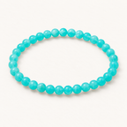 Bracelet en amazonite des États-Unis - Perles de 6 mm