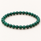 Bracelet en malachite - Perles de 6 mm