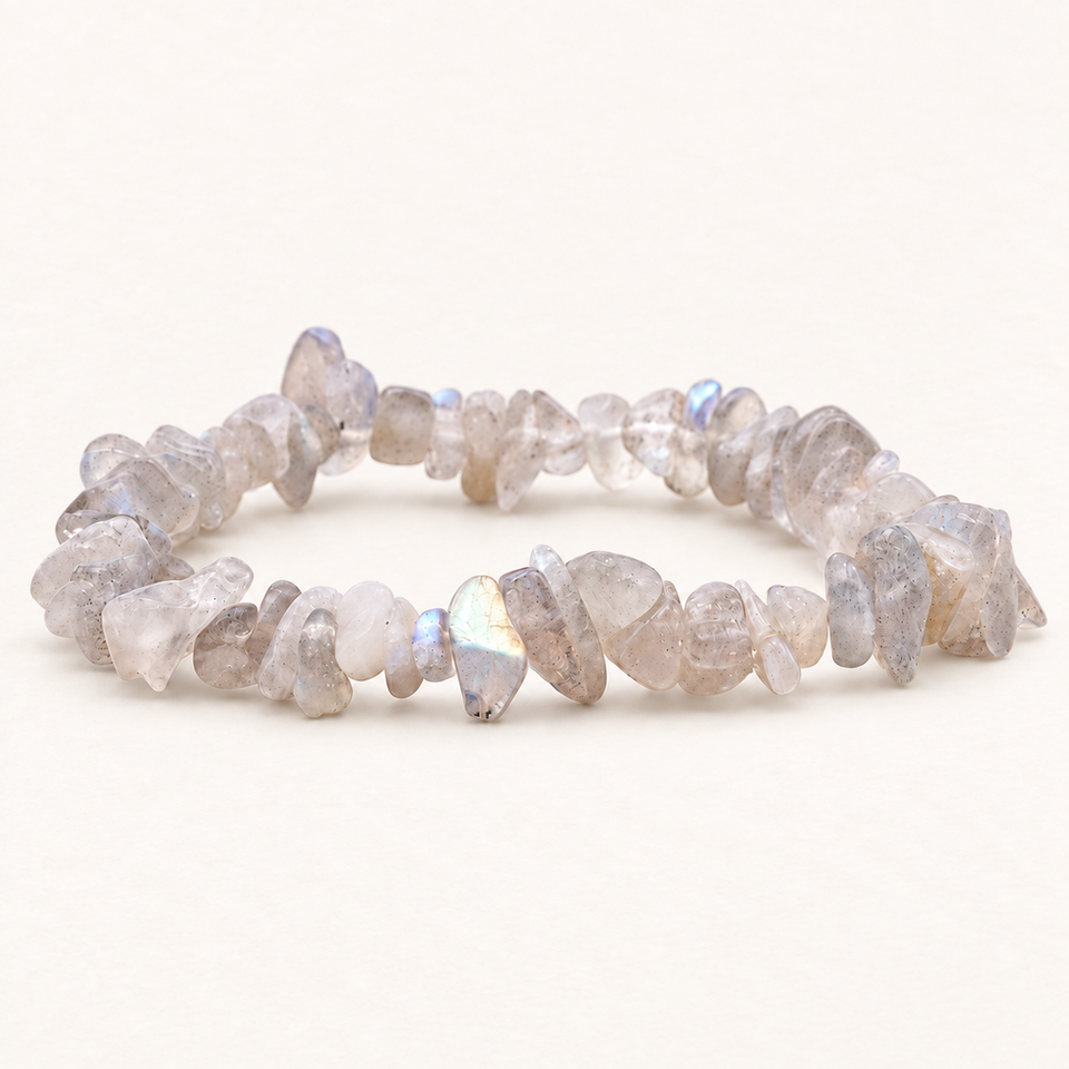 Bracelet baroque en labradorite