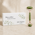 Coffret roller visage en jade néphrite