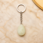 Accessoire porte-clés goutte en jade de Chine