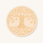 Plaque Arbre de Vie en bois de tilleul - 10 cm
