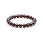 Bracelet en grenat rouge 8 mm