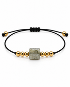 Bracelet doré en labradorite 8 mm