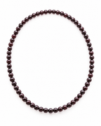 Collier en grenat rouge 6 mm - 45 cm