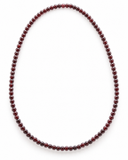 Collier en grenat rouge 4 mm - 45 cm