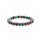 Bracelet en chrysocolle du Pérou 8 mm