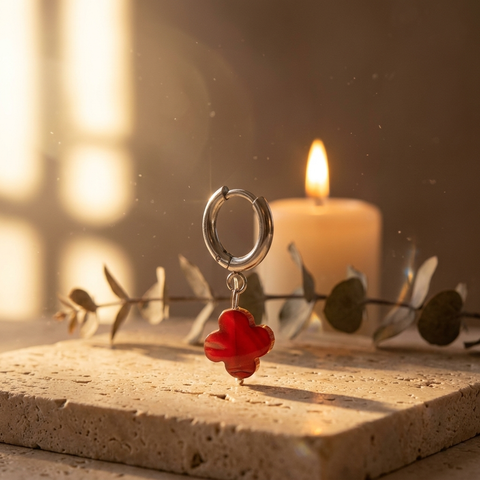 Boucles d'Oreilles Cornaline