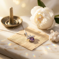Pendentif Améthyste Argent Rhodié