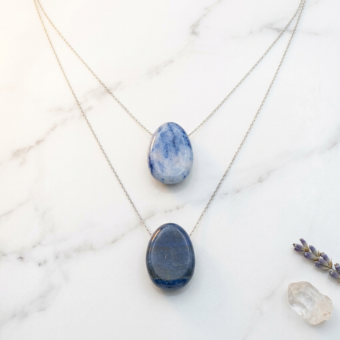 Pendentif Aventurine Bleue | MilAura