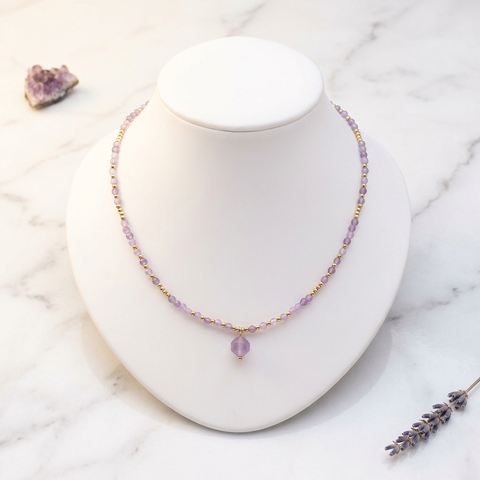 Collier Améthyste Doré | MilAura