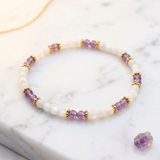 Bracelet Améthyste Nacre | MilAura