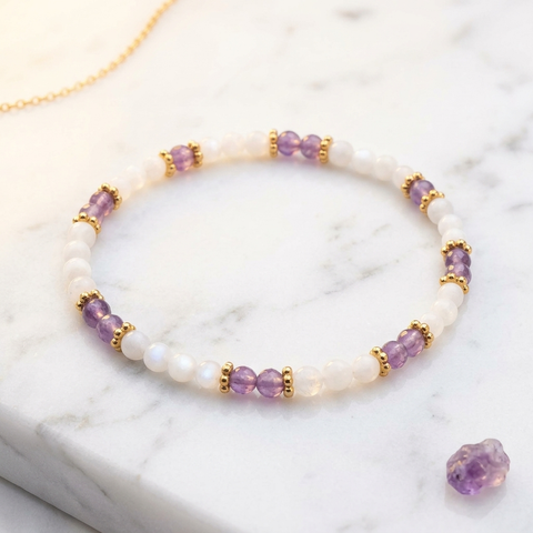 Bracelet Améthyste Nacre | MilAura