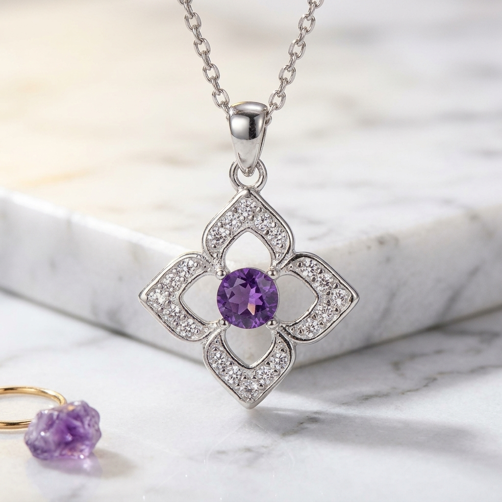 Pendentif Améthyste Argent | MilAura