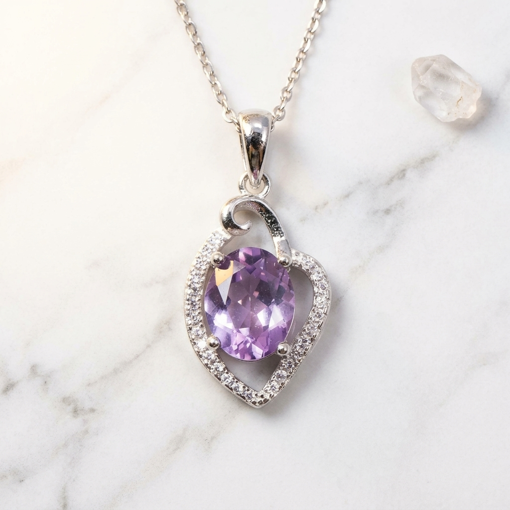 Pendentif Améthyste Argent | MilAura