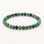 Bracelet en turquoise d'Afrique 6 mm - 16 à 18 cm