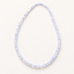 Collier calcédoine bleue 4 mm