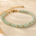 Bracelet aventurine verte Halo doré