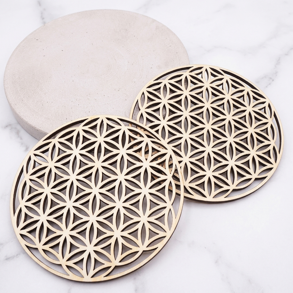 Plaques Bois Fleur de Vie | MilAura