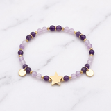 Bracelet Améthyste Doré | MilAura