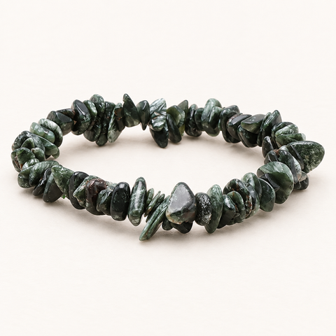 Bracelet baroque en séraphinite