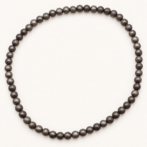 Collier en pyrite 8 mm