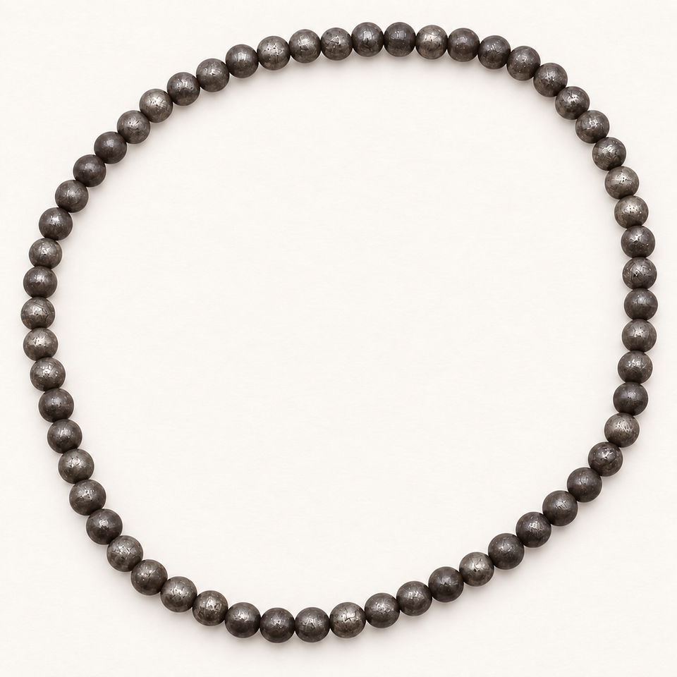 Collier en pyrite 8 mm