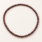 Collier en œil de taureau 6 mm - 45 cm