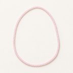 Collier en quartz rose 4 mm - 45 cm