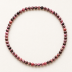 Collier en rhodonite de Madagascar 6 mm - 45 cm