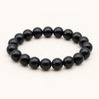 Bracelet en obsidienne noire 10 mm - 16 à 18 cm