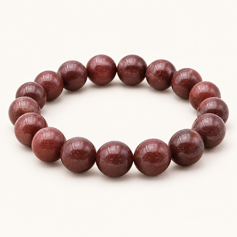 Bracelet en aventurine rouge 10 mm